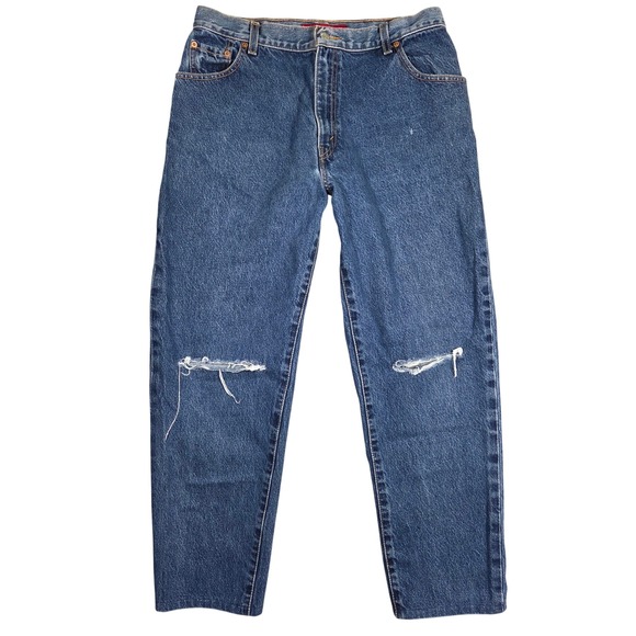 Levi's Denim - Vintage Levis 550 Classic Relaxed Fit Tapered Leg Jeans Denim Women 16 Retro
